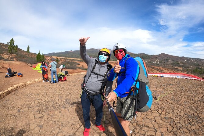 Acrobatic Paragliding Flight with Spanish Champion in Tenerife - What takeoff feels like