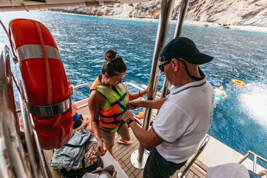 Adeje: Whale and Dolphin Watching Cruise with Lunch and Swim - The underwater windows are more than a gimmick