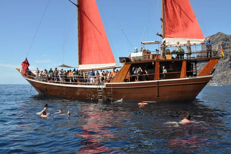 Adeje: Whale Watching Tour to Los Gigantes with lunch & swim - Lunch, drinks, and the swim stop