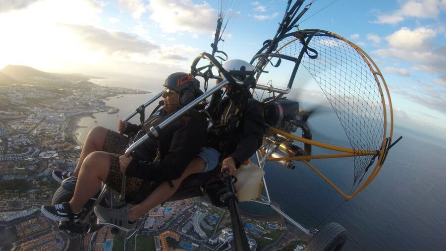 COAST: Fly over the coasts of Tenerife by Paratrike! (20min) - Flying one at a time with your own group