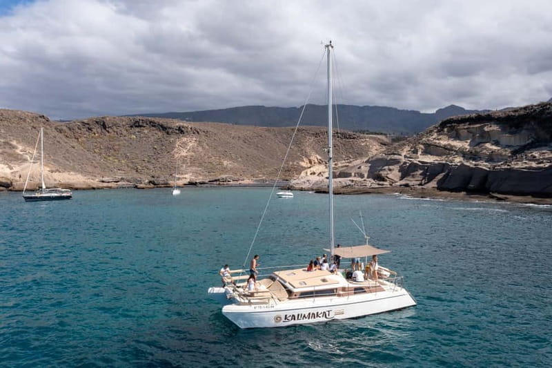 Costa Adeje: Catamaran Tour, Snorkelling, Snacks & Drinks - The Costa Adeje coast from the water