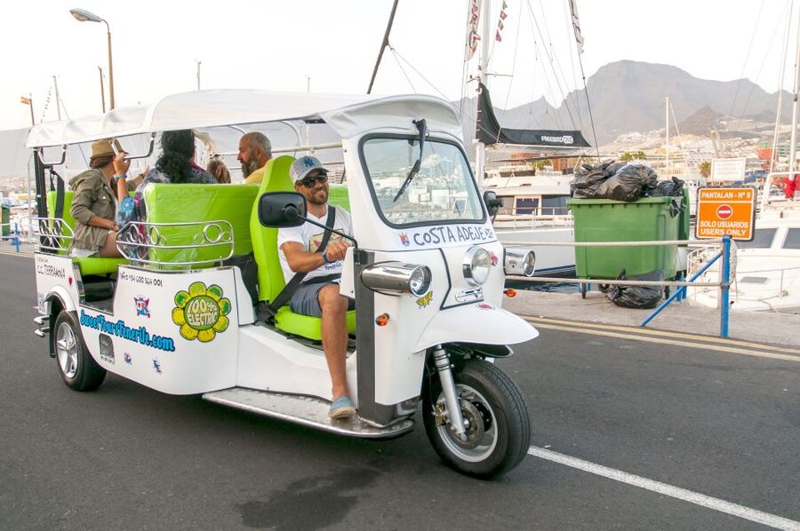 Costa Adeje: Double Tuk Tuk Tour - Puerto Colón and the busy resort coast
