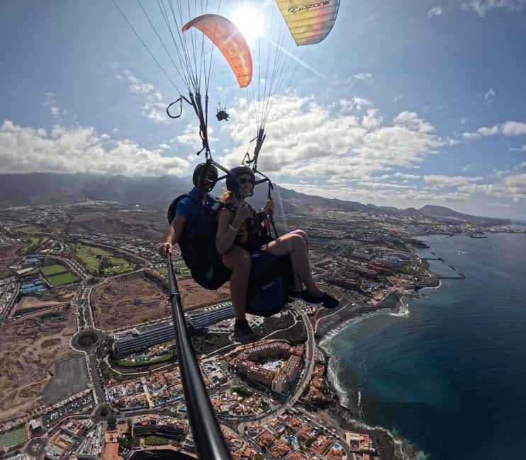 Costa Adeje, Paragliding with pick up service and 5 free photos! - Flying from Taucho above Costa Adeje