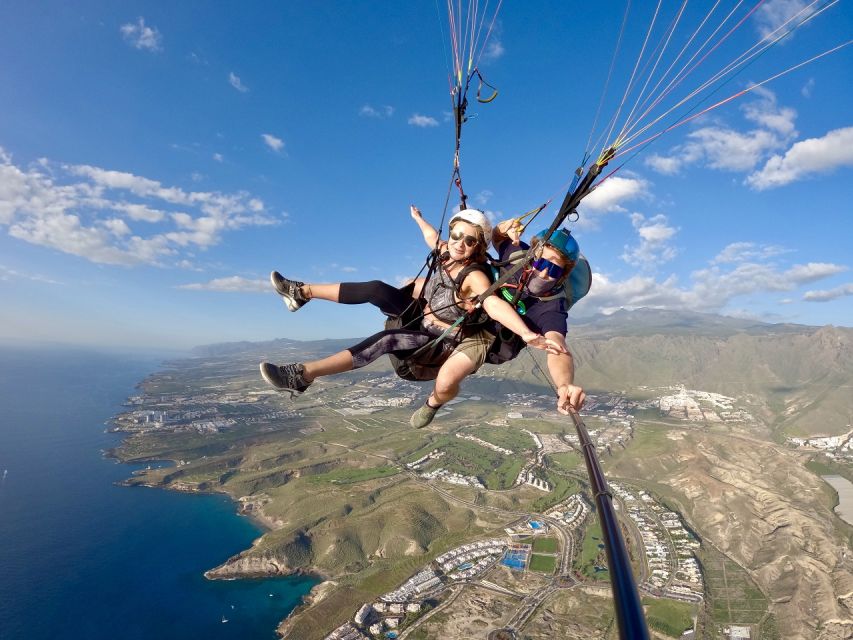 Costa Adeje: Tandem Paragliding Flight with Pickup - Landing near the coast