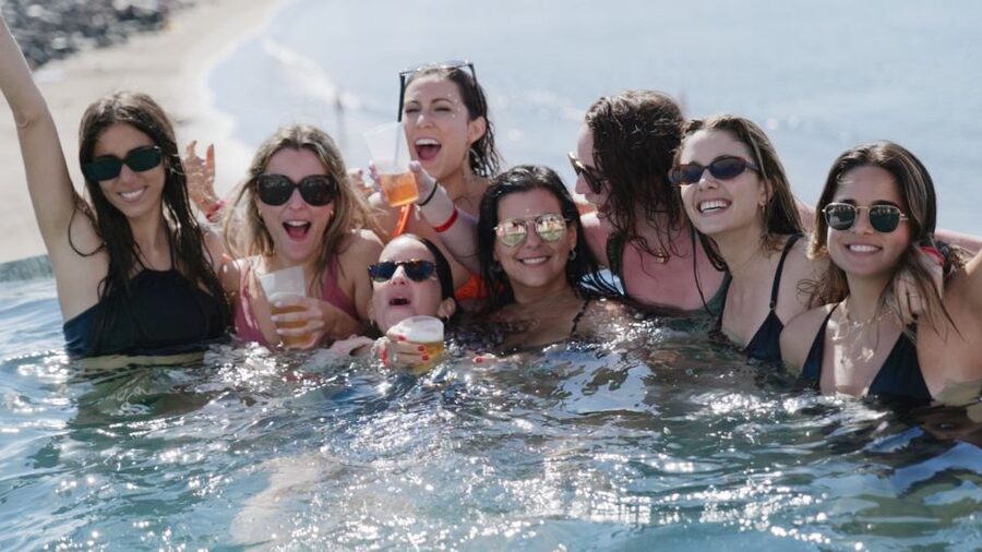 Costa Adeje: Tenerife Monkey Beach Club Utopia Pool Party - The infinity pool and terrace experience