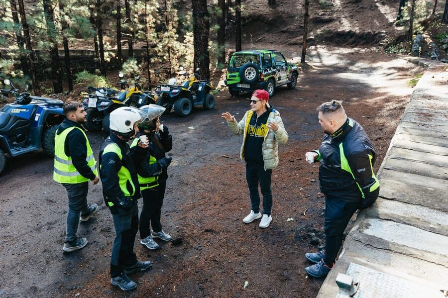 From Costa Adeje: Mount Teide Forest Off-Road Quad Bike Tour - Pine trees, volcano views, and volcanic ground