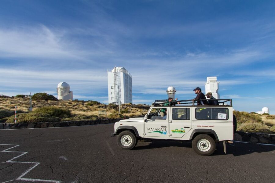 From Playa de las América: Half-Day Jeep Safari Tour - Entering Teide National Park