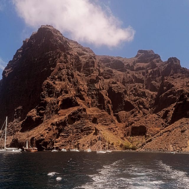 From Playa San Juan: Whale Watching, Gigantes, and Masca Bay - The view of Los Gigantes from the ocean