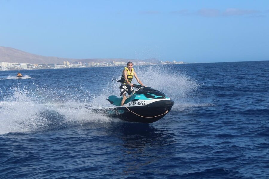 From Puerto Colon : 1 hour adrenaline JetSki tour - Riding beside Tenerife’s cliffs and open sea