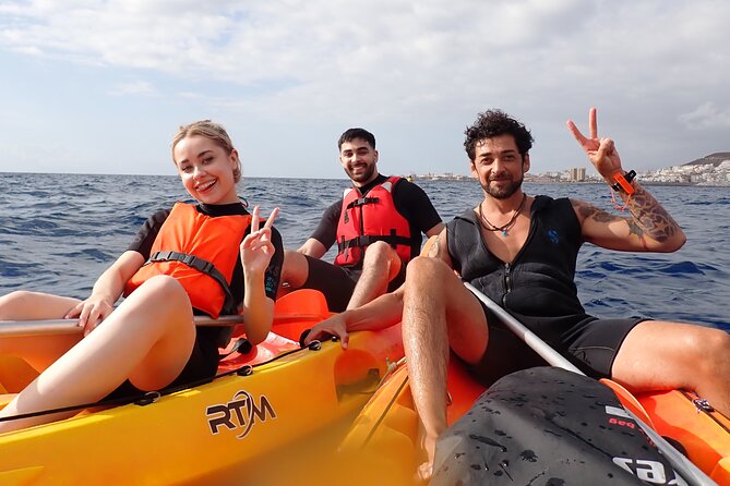 Kayaking + snorkeling with turtles - From Los Cristianos Beach to the PalmMar rocks