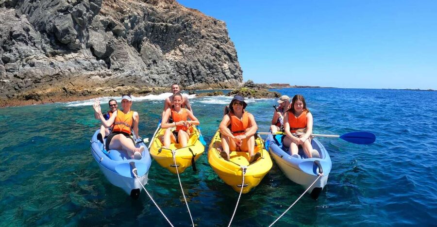 Los Cristianos: Kayaking and Snorkeling with Marine Wildlife - From Rays Bay to the Palm-Mar coast