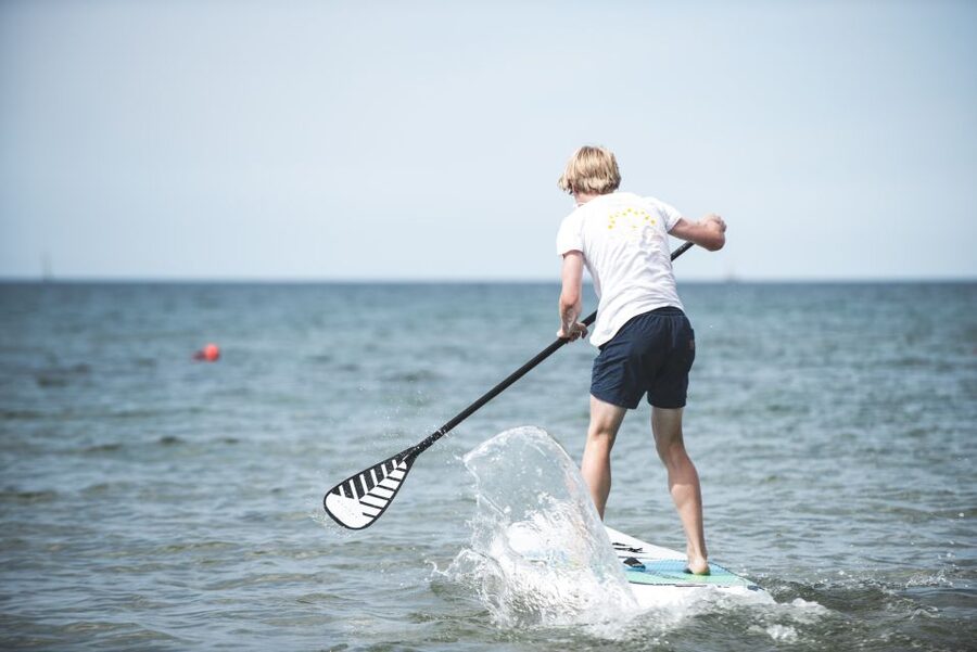 Los Cristianos: Stand Up Paddle Board Lesson - Learning to stand, balance, and paddle