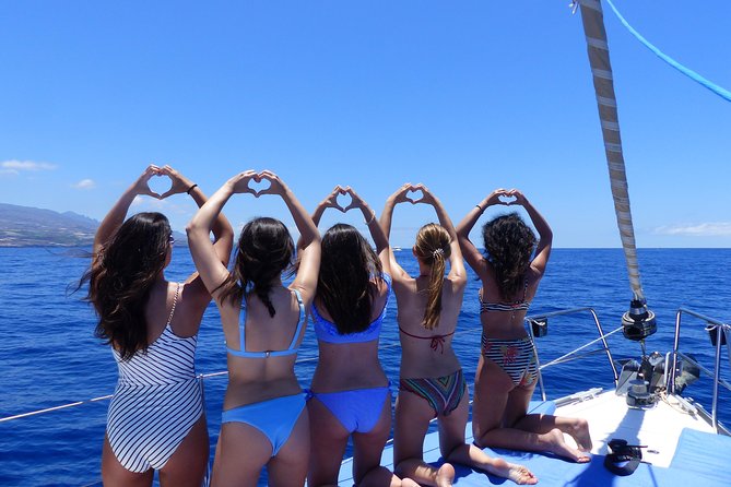Los Gigantes Whale Watching Charter by Sail Boat - The swimming and snorkeling stop