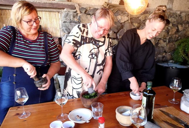 Mojo Workshop Cooking Class in Ancient Canarian Village - The first stage: local food, stories, and introductions