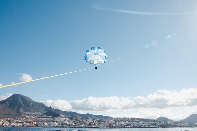 Parascending in Tenerife - The briefing, life vest, and boat transfer