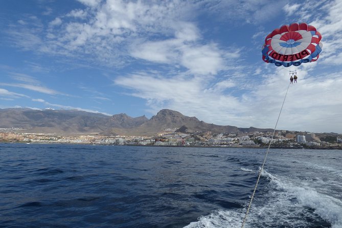 Parascending Tenerife. Stroll above the south Tenerife sea - The 10-minute flight above Tenerife