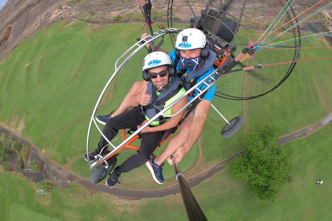 Paratrike Flight in Costa de Adeje with the World Champion - Playa de las Americas from the air