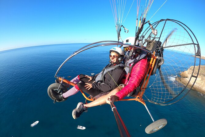 Paratrike Flight in Costa de Adeje with the World Champion - La Caleta and the final coastal views