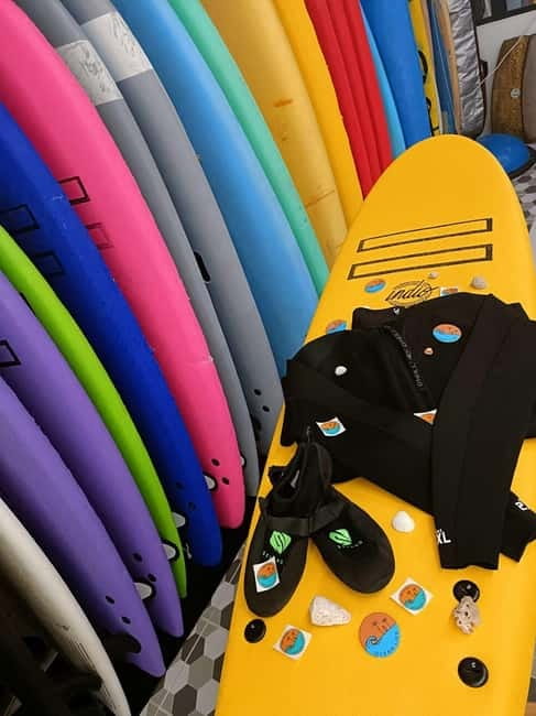 Playa de Las Américas: Premium Surf Equipment for Rent - A simple start, from the BBVA sign to the shore