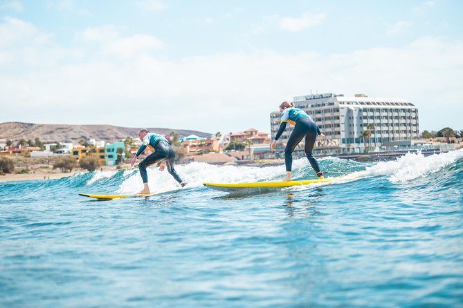Private couple Surf Lesson - What the private Fañabé Beach lesson is really like