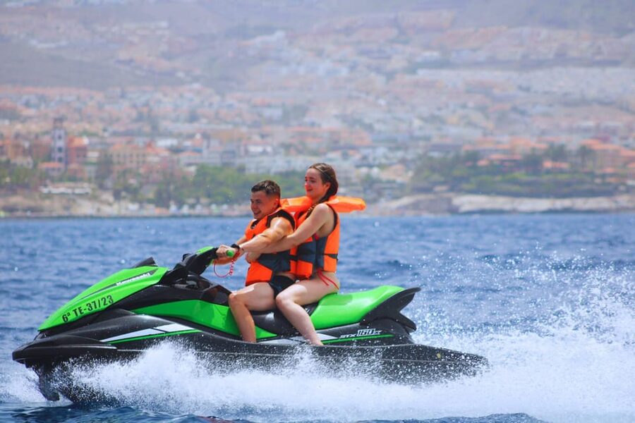 Puerto Colón: Kawasaki Jet Ski Tour Along Tenerife's Coast - Another 25 minutes of speed along the coast