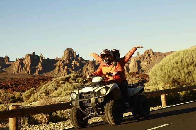 Quad adventure to Teide - Riding toward Teide from Chío