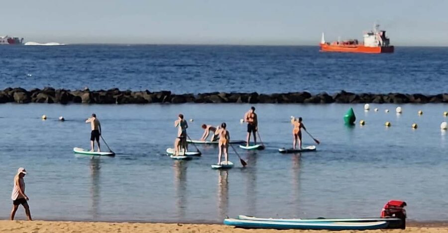 Santa Cruz de Tenerife: Las Teresitas Stand Up Paddle Course - The first 20 minutes: learning the board