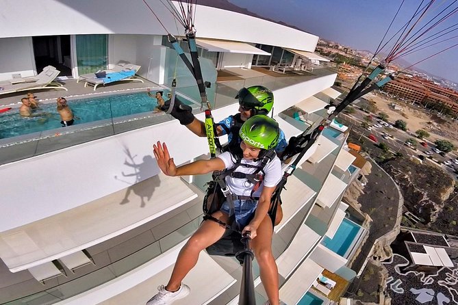SILVER 1000m paragliding tandem flight above South Tenerife - GoPro footage and the extra cost