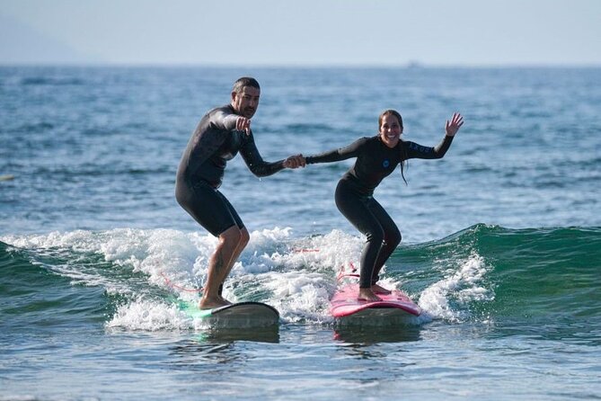 small group surf lesson in Playa de las Américas,Tenerife - The beach lesson: useful basics before you paddle out