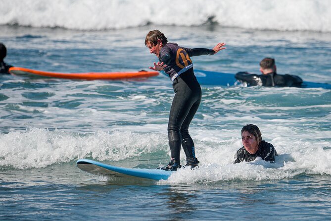 small group surf lesson in Playa de las Américas,Tenerife - What the small group changes