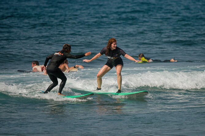 small group surf lesson in Playa de las Américas,Tenerife - Equipment, lockers, and showers