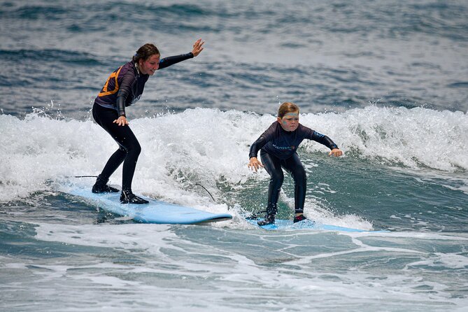 small group surf lesson in Playa de las Américas,Tenerife - A realistic look at the value for $42.05