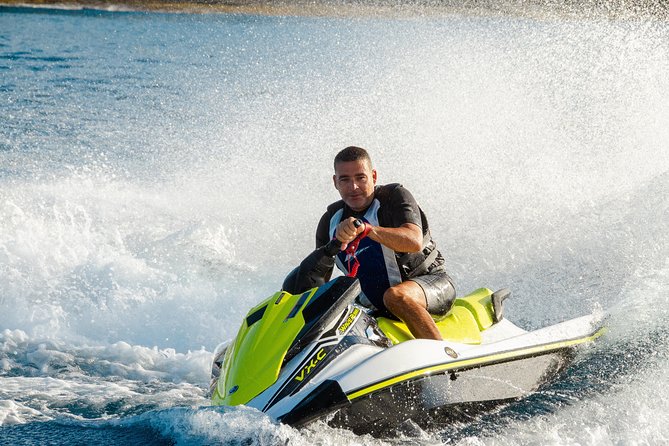 Tenerife Double Jet Ski Safari 40 Minute Guided Tour - Riding Toward Playa San Juan