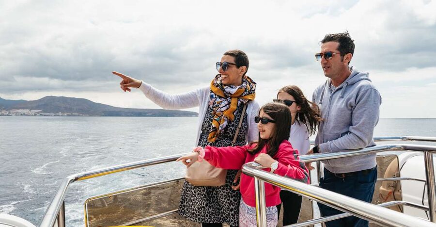 Tenerife: Eco-Yacht Whale and Dolphin Watching and Swimming - The swim and snorkel stop near Los Cristianos