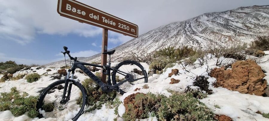 Tenerife: Electric Mountain Bike Rental with Hotel Delivery - Riding toward volcanic trails and Mount Teide views