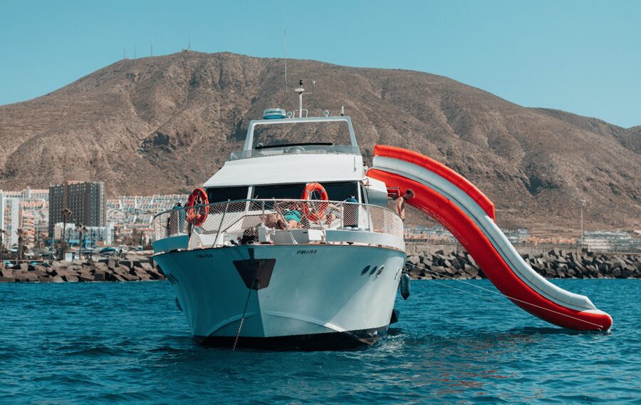 Tenerife: Fun Yacht Trip with Water Activities and Toys - Las Vistas and the long swim stop