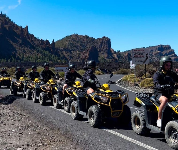 Tenerife: Guided Group Quad Tour on Mount Teide - From forest tracks to volcanic ground