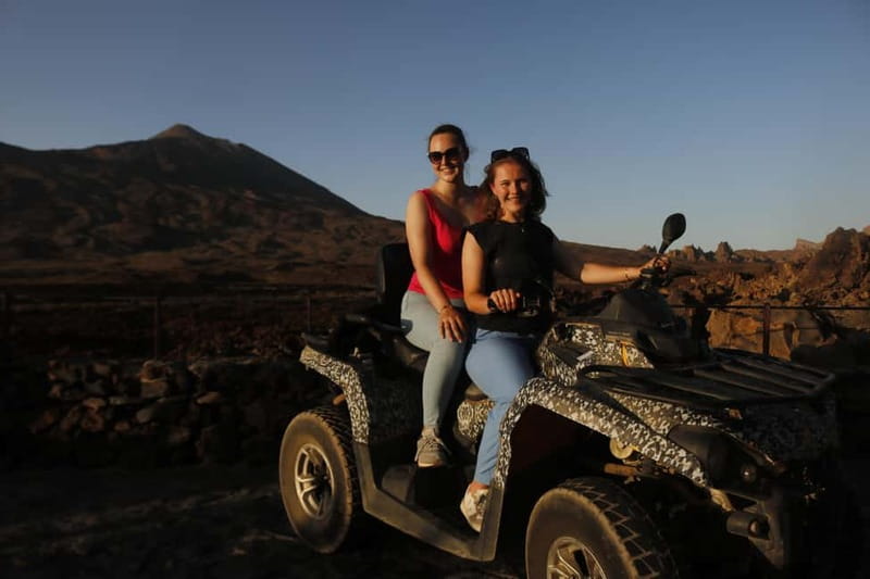 Tenerife: Guided Quad Tour on Mount Teide - Sunset over Teide, with weather as the wild card