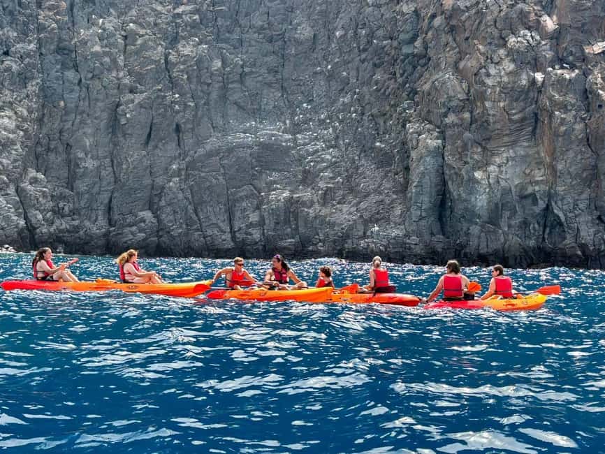 Tenerife: Kayak & Snorkeling, Marine Fauna Watching - The final viewpoint and the swimming stop