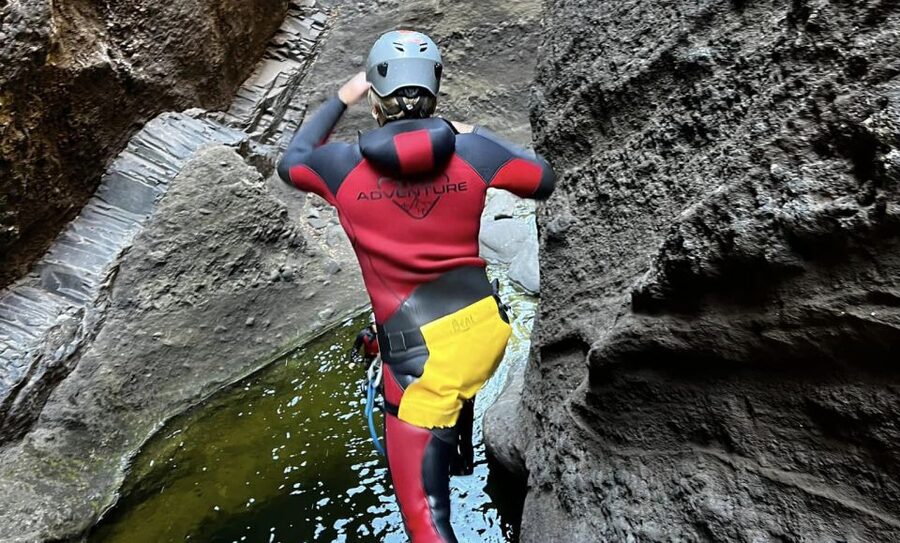 Tenerife: Los Carrizales Water Canyoning Tour - Hiking into the canyon before the water begins