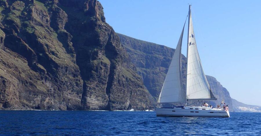 Tenerife: Los Gigantes Whale Watching Cruise by Sail Boat - Sailing out from Los Gigantes