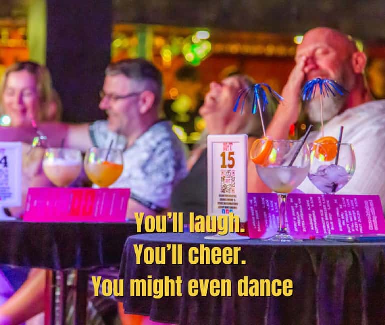 Tenerife: MHT - Music Hall Tavern Comedy Drag Dinner Show - Dinner is simple, familiar, and included