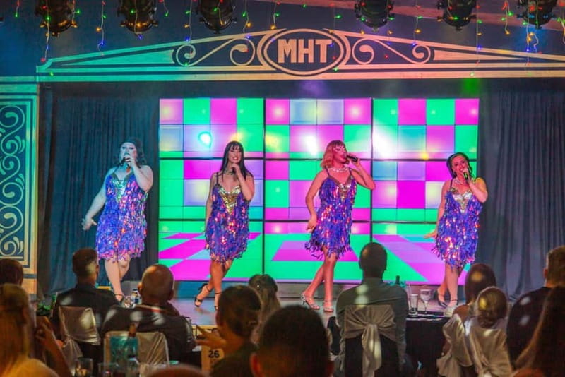 Tenerife: MHT - Music Hall Tavern Comedy Drag Dinner Show - The two-part production keeps the pace lively