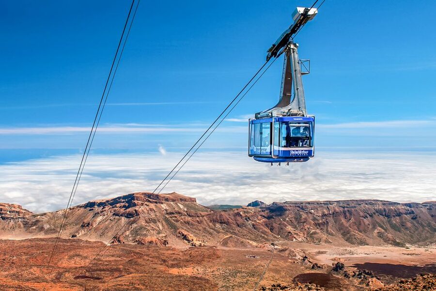 Tenerife: Mount Teide Tour with Cable Car Ticket & Transfer - What the 8-minute cable-car ride is like
