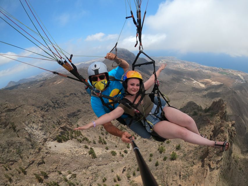 Tenerife: Paragliding with National Champion Paraglider - Taking off above the canyons