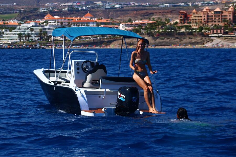 Tenerife: Rent a Boat with No License, Self Drive - Choosing between cruising, swimming, and snorkeling