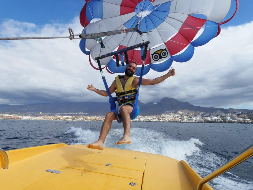 Tenerife South: Parascending Experience with Boat Ride - Key points at a glance