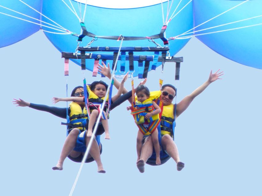 Tenerife South: Parascending Experience with Boat Ride - Looking toward Teide and the southern coast