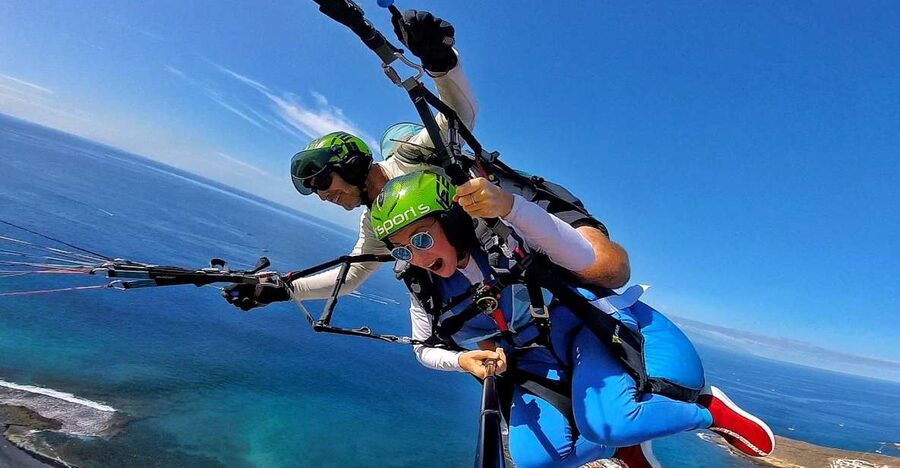 Tenerife: Tandem Paragliding Flight - From resort pickup to the launch hillside