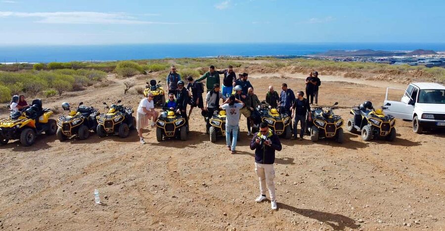 Tenerife: Teide Volcano Sunset Quad Bike Tour with Drinks - The meeting point and the long evening